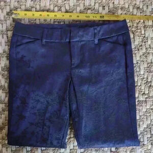 Old Navy Floral Patterned Navy Pants